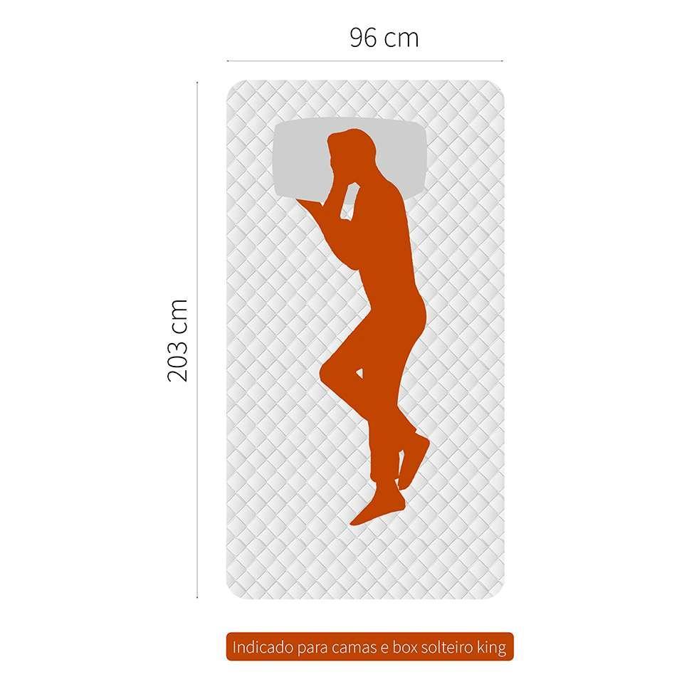 Colchão Solteirão Howie Espuma D33 (17x96x203) Branco - 3