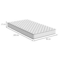 Colchão Solteirão Howie Espuma D33 (17x96x203) Branco - 2