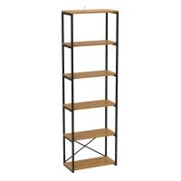 Estante Industrial Stanford Amêndoa e Preta 60 cm - 1