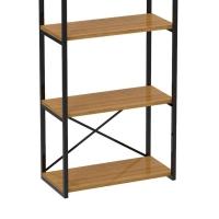 Estante Industrial Stanford Amêndoa e Preta 60 cm - 5