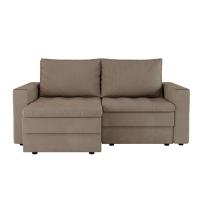 Sofá 3 Lugares Retrátil Berna Suede Bege 180 cm - 5