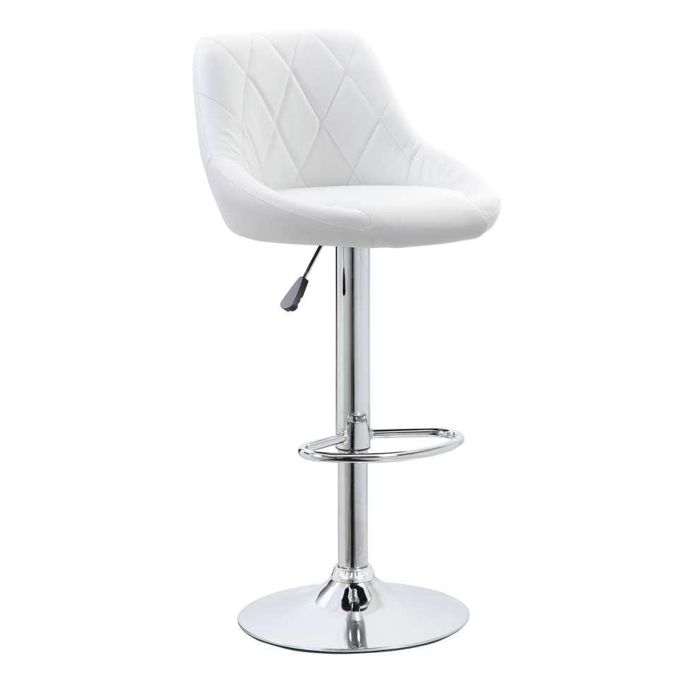 Banqueta Giratória Milano Branca - 1