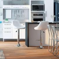 Banqueta Giratória Milano Branca - 2