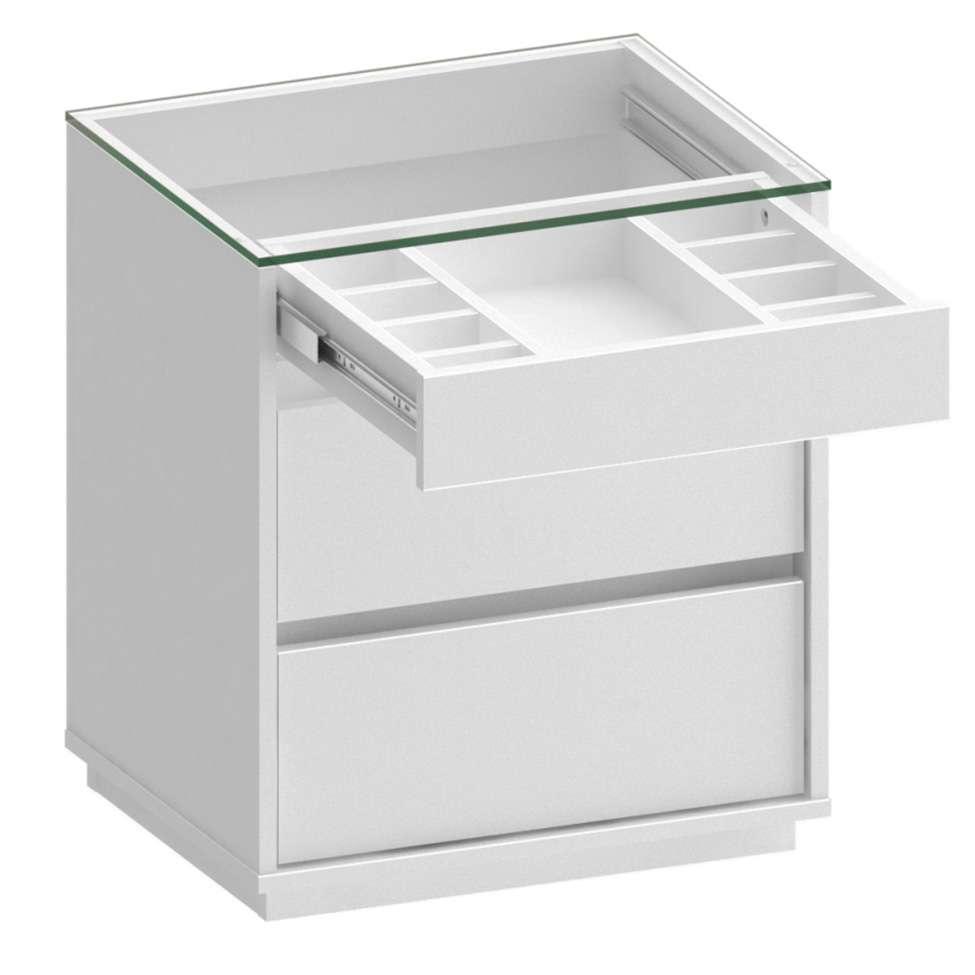 Mesa de Cabeceira Belize 3 GV Branca - 4