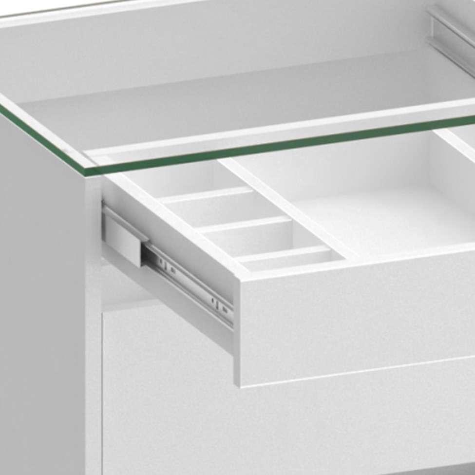 Mesa de Cabeceira Belize 3 GV Branca - 5