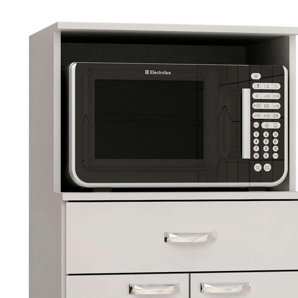 Armário para Micro-ondas Rogue 2 PT 1 GV Branco - 4