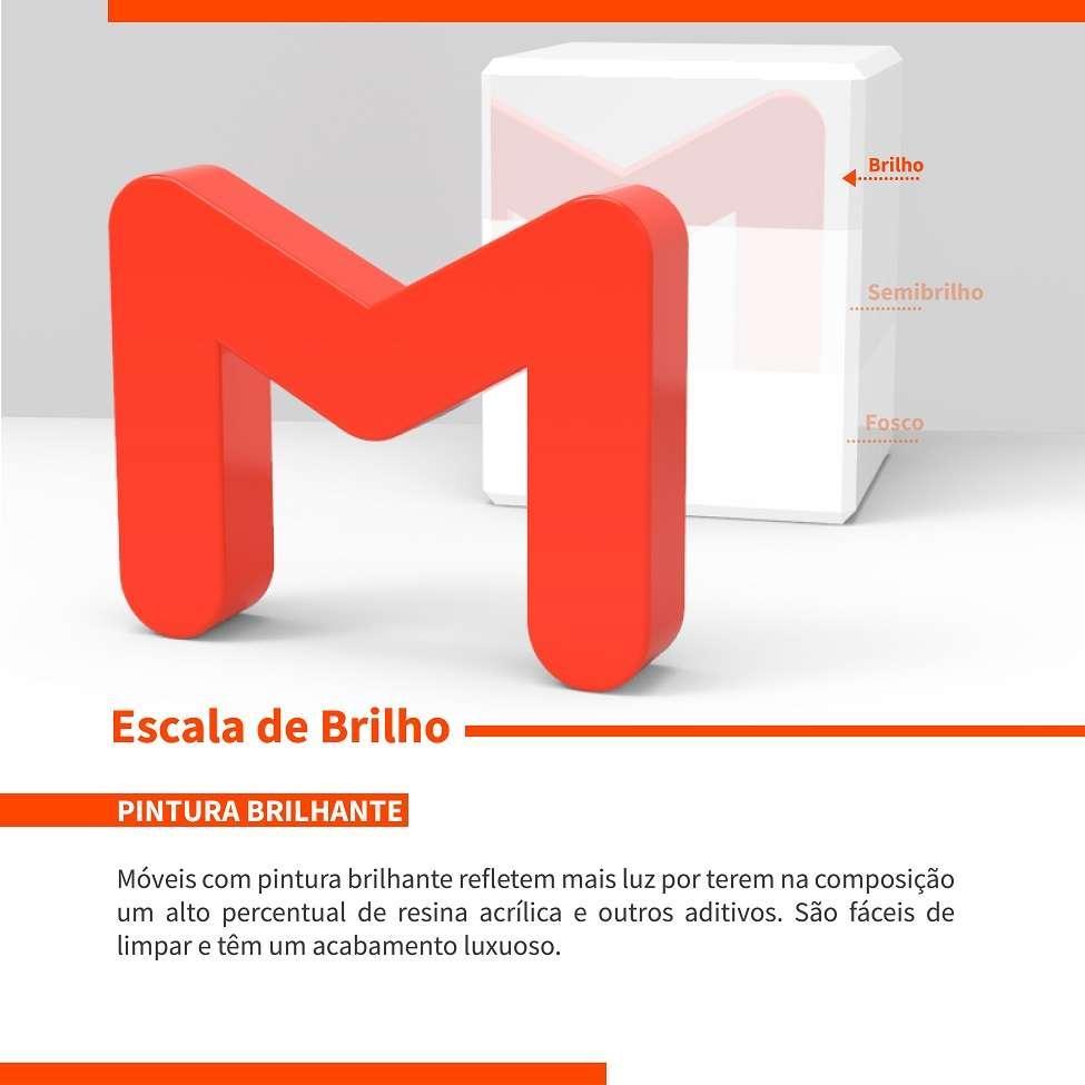 Armário para Micro-ondas Rogue 2 PT 1 GV Branco - 7