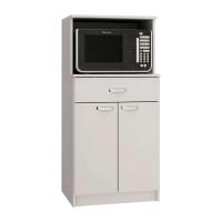 Armário para Micro-ondas Rogue 2 PT 1 GV Branco - 2