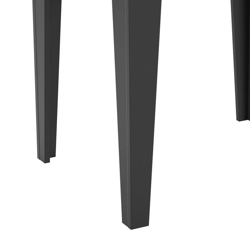 Mesa de Jantar Extensível Oval Helena Freijó e Preta - 5