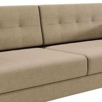 Sofá 3 Lugares Living Pé Palito Linho Cotton Bege 180 cm - 6