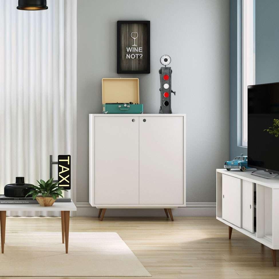 Sapateira Retrô Plus Branco - 9