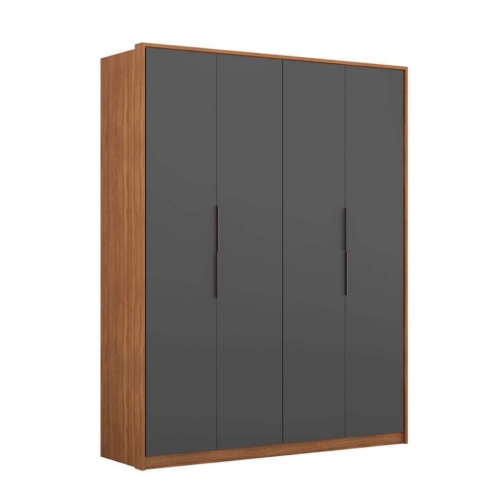 Guarda-Roupa Casal Attore 4 PT 3 GV Amendola e Grafito - 1