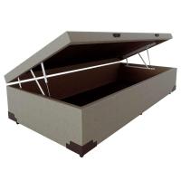 Base para Cama Box Solteiro Martin Premium com Baú Linho (47x88x188 cm) Cru - 5