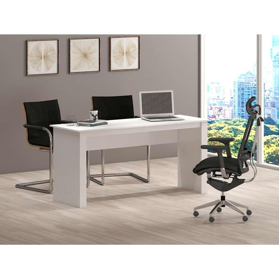 Mesa de Escritório Badesh Branca - 2