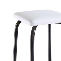 Conjunto de Mesa de Cozinha com 4 Lugares Verona II Branco e Preto - 5