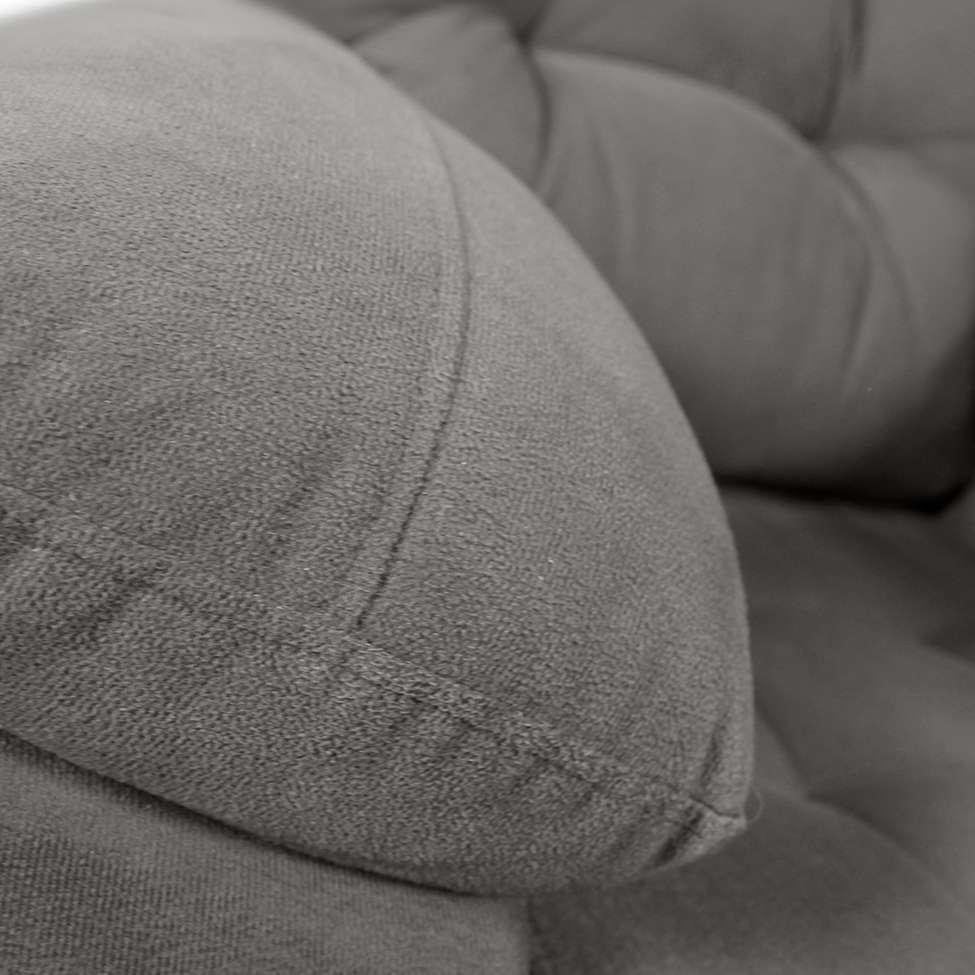 Poltrona Reclinável MX-61 Ônix Suede Cinza - 5