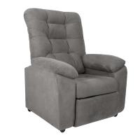 Poltrona Reclinável MX-61 Ônix Suede Cinza - 2