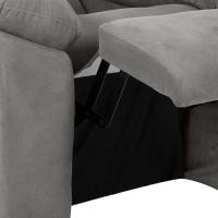 Poltrona Reclinável MX-61 Ônix Suede Cinza - 7