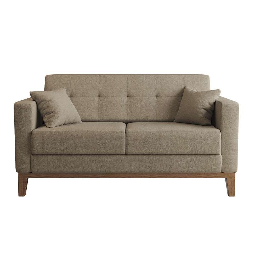 Sofá 2 Lugares Narvik Linho Bege - 4