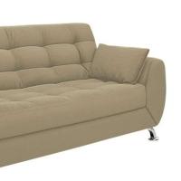 Conjunto de Sofá 2 e 3 Lugares Larissa Suede Bege - 7