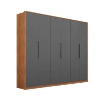 Guarda-Roupa Casal Atrice 6 PT 6 GV Amendola e Grafito - 1