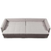 Sofá-Cama Casal Sem Caixa 3 Lugares Prime Linho Cinza 230 cm - 7