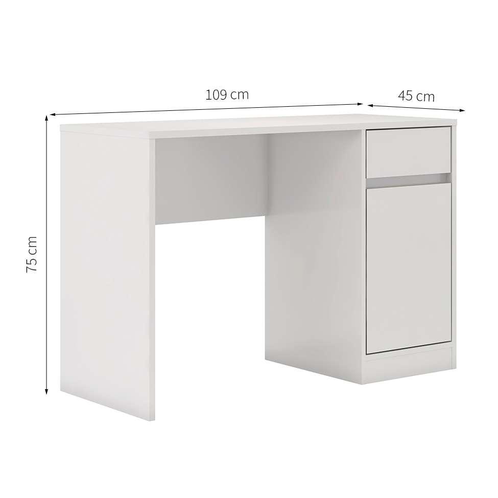 Escrivaninha Morada 1 PT 1 GV Branca - 3