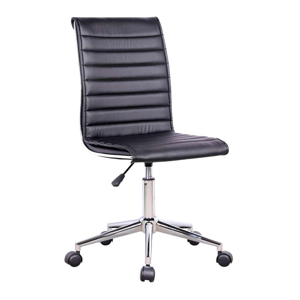 Conjunto com 2 Cadeiras de Escritório Secretária Giratórias Marilyn Preto - 2