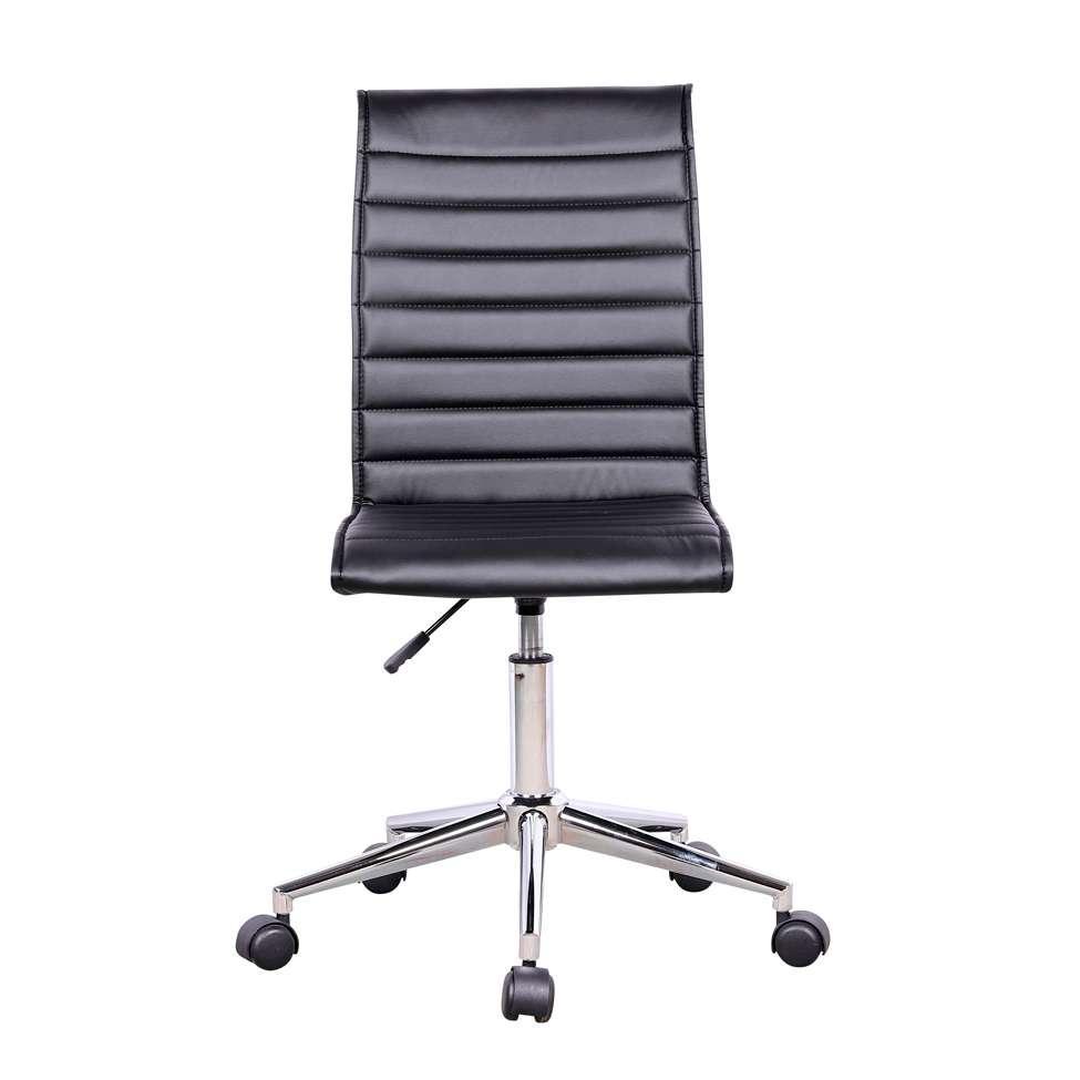 Conjunto com 2 Cadeiras de Escritório Secretária Giratórias Marilyn Preto - 5