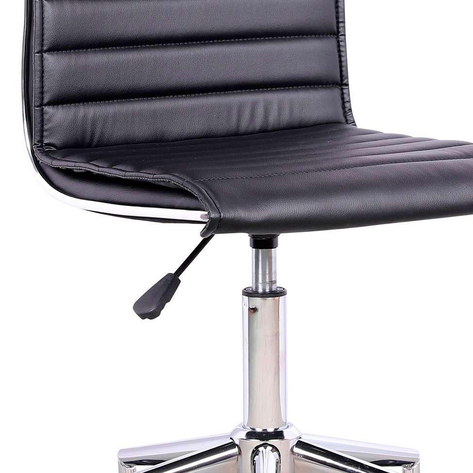 Conjunto com 2 Cadeiras de Escritório Secretária Giratórias Marilyn Preto - 9