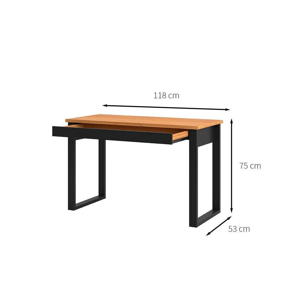 Escrivaninha Anah 1 GV Freijó e Preta - 3