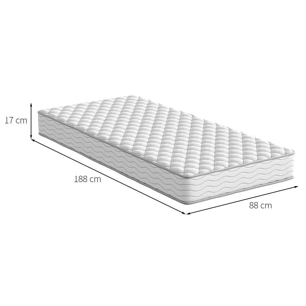 Colchão Solteiro Howie Espuma D33 (17x88x188) Branco - 2