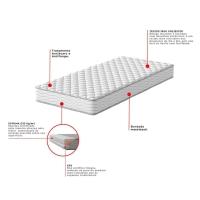 Colchão Solteiro Howie Espuma D33 (17x88x188) Branco