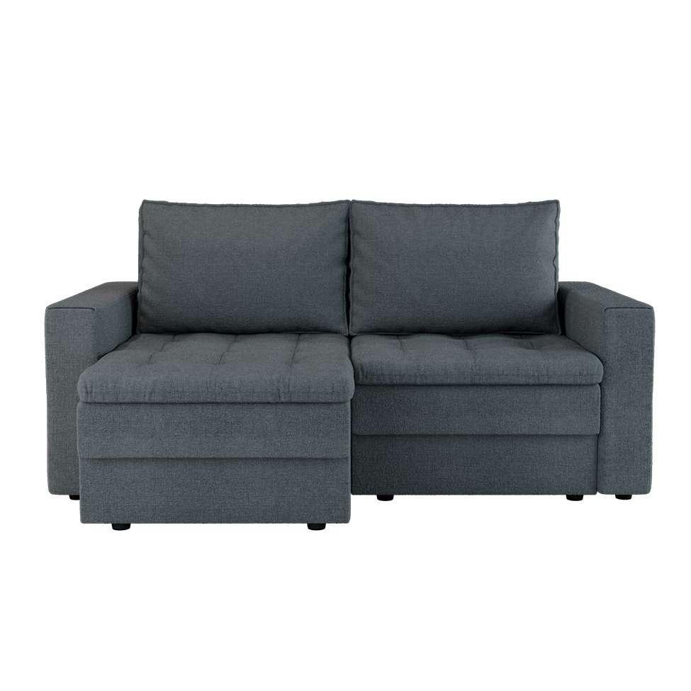 Sofá 3 Lugares Retrátil Berna Linho Cinza 180 cm - 5