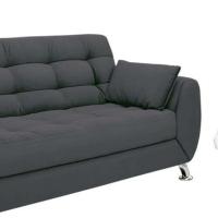 Conjunto de Sofá 2 e 3 Lugares Larissa II Suede Cinza - 7