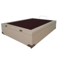 Base para Cama Box Casal Martin Premium com Baú Linho (47x138x188 cm) Cru - 1