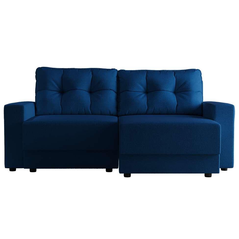 Sofá 3 Lugares Retrátil Lubeck Linho Azul Marinho - 5