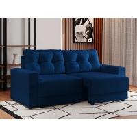 Sofá 3 Lugares Retrátil Lubeck Linho Azul Marinho - 1