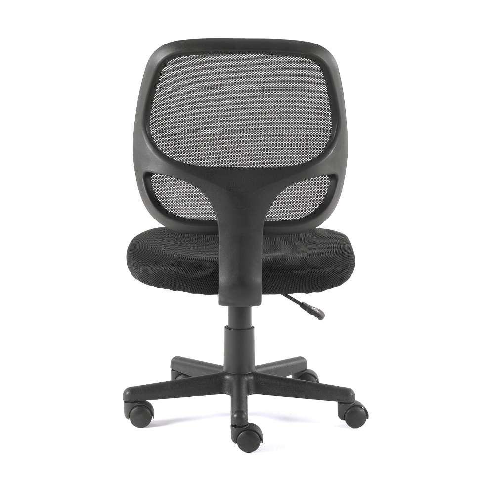 Cadeira de Escritório Secretária Giratória Oxford Preta - 5