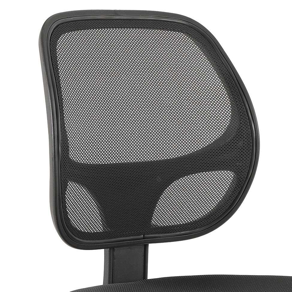 Cadeira de Escritório Secretária Giratória Oxford Preta - 7