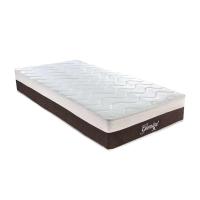 Colchão Solteiro Gemini Molas Ensacadas (26x78x188) Grafite e Branco - 1