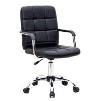 Cadeira de Escritório Secretária Giratória Fitz Preta - 1