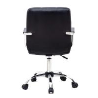 Cadeira de Escritório Secretária Giratória Fitz Preta - 6