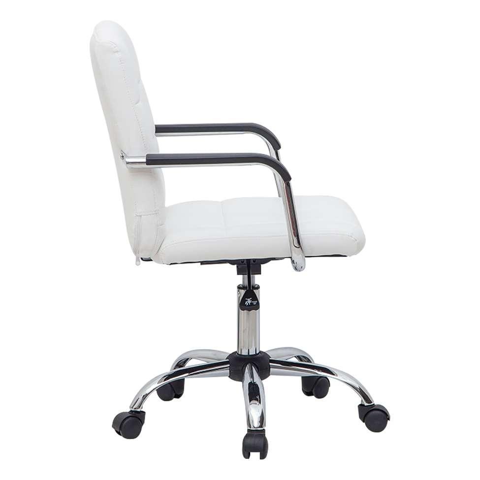 Cadeira de Escritório Secretária Giratória Fitz Branca - 4