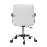 Cadeira de Escritório Secretária Giratória Fitz Branca - 5