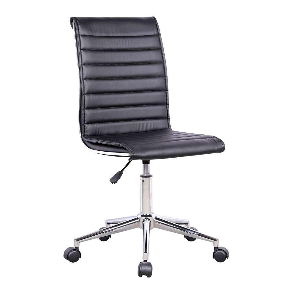 Cadeira de Escritório Secretária Giratória Marilyn Preta - 1