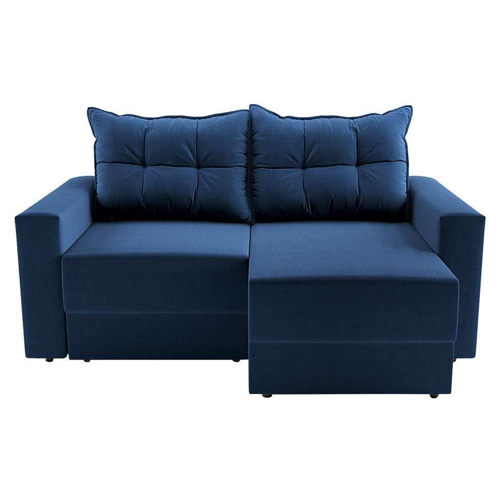 Sofá 2 Lugares Retrátil Lubeck Suede Azul Marinho 140 cm - 5