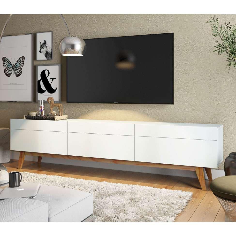 Rack Classic I 3 GV Branco Acetinado 218 cm - 1