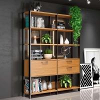 Estante Dijon 1 PT 2 GV Freijó e Preta 145 cm - 2