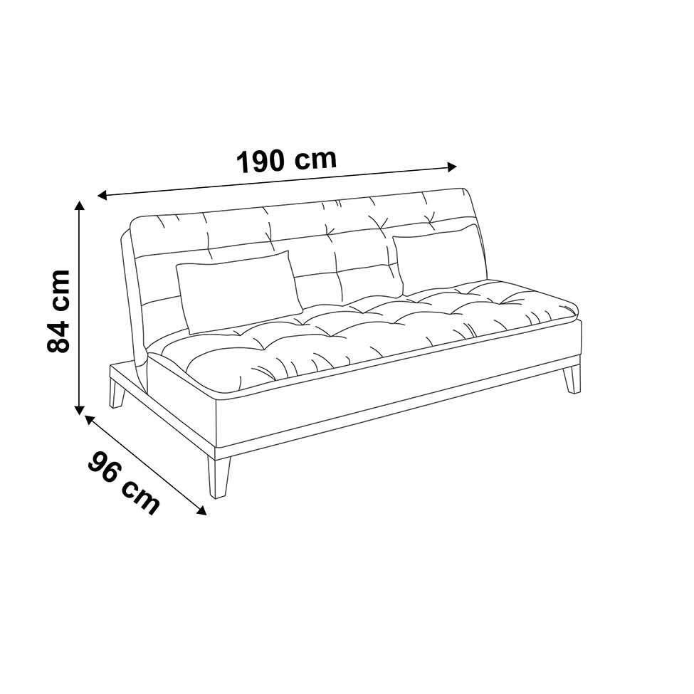 Sofá-Cama 3 Lugares Casal Premium Base e Pés de Madeira Suede Cinza - 10